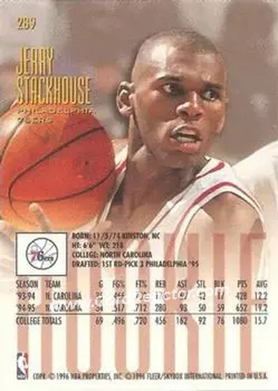 Back of Jerry Stackhouse