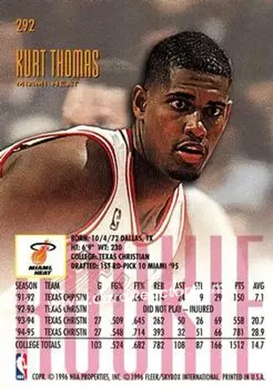 Back of Kurt Thomas
