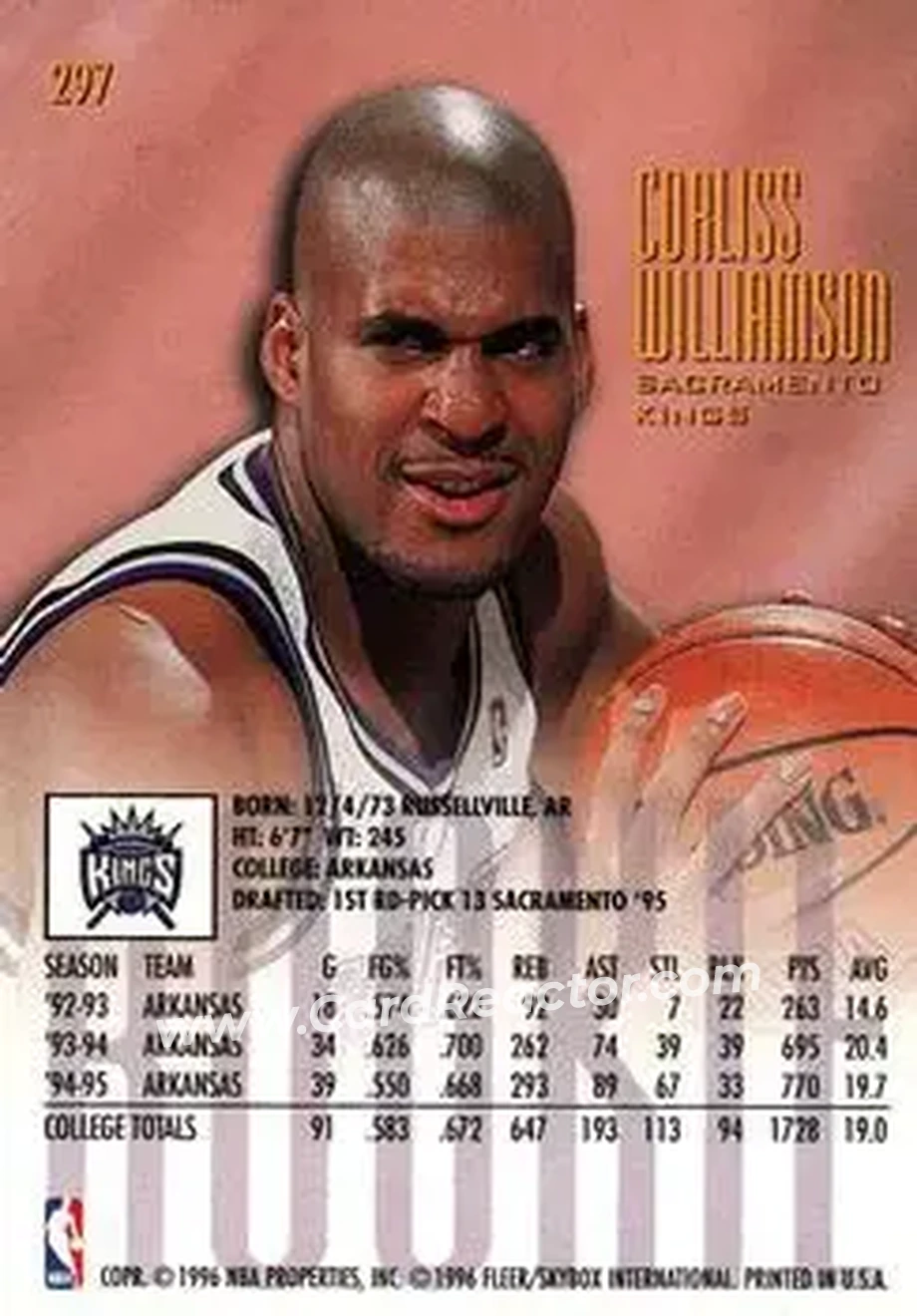 Back of Corliss Williamson