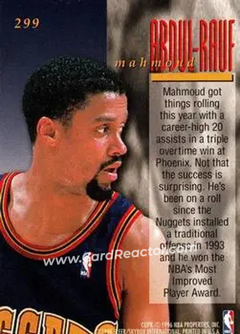 Back of Mahmoud Abdul-Rauf