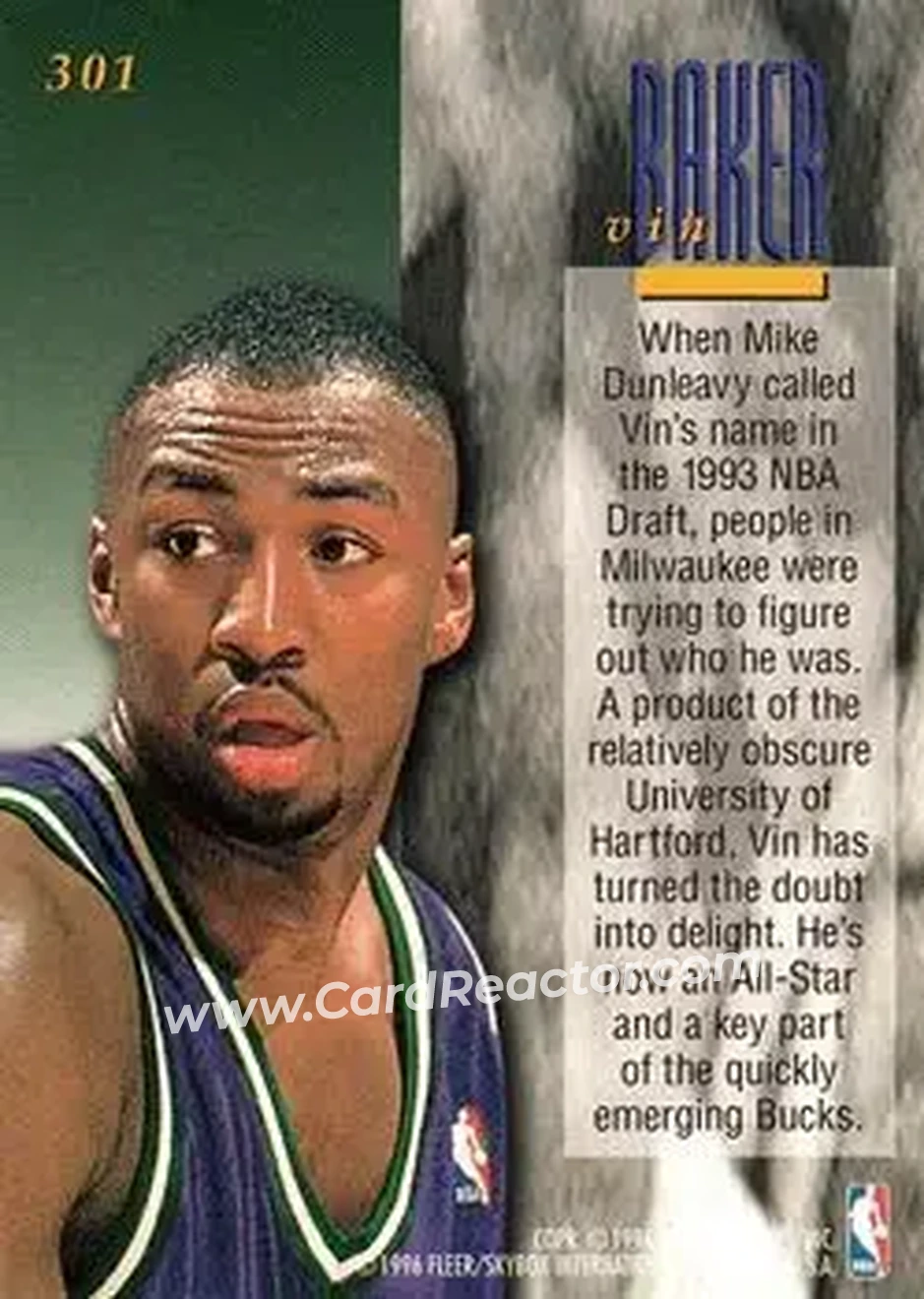 Back of Vin Baker