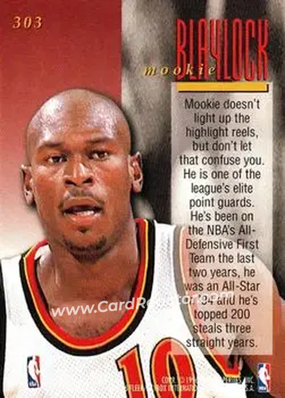 Back of Mookie Blaylock