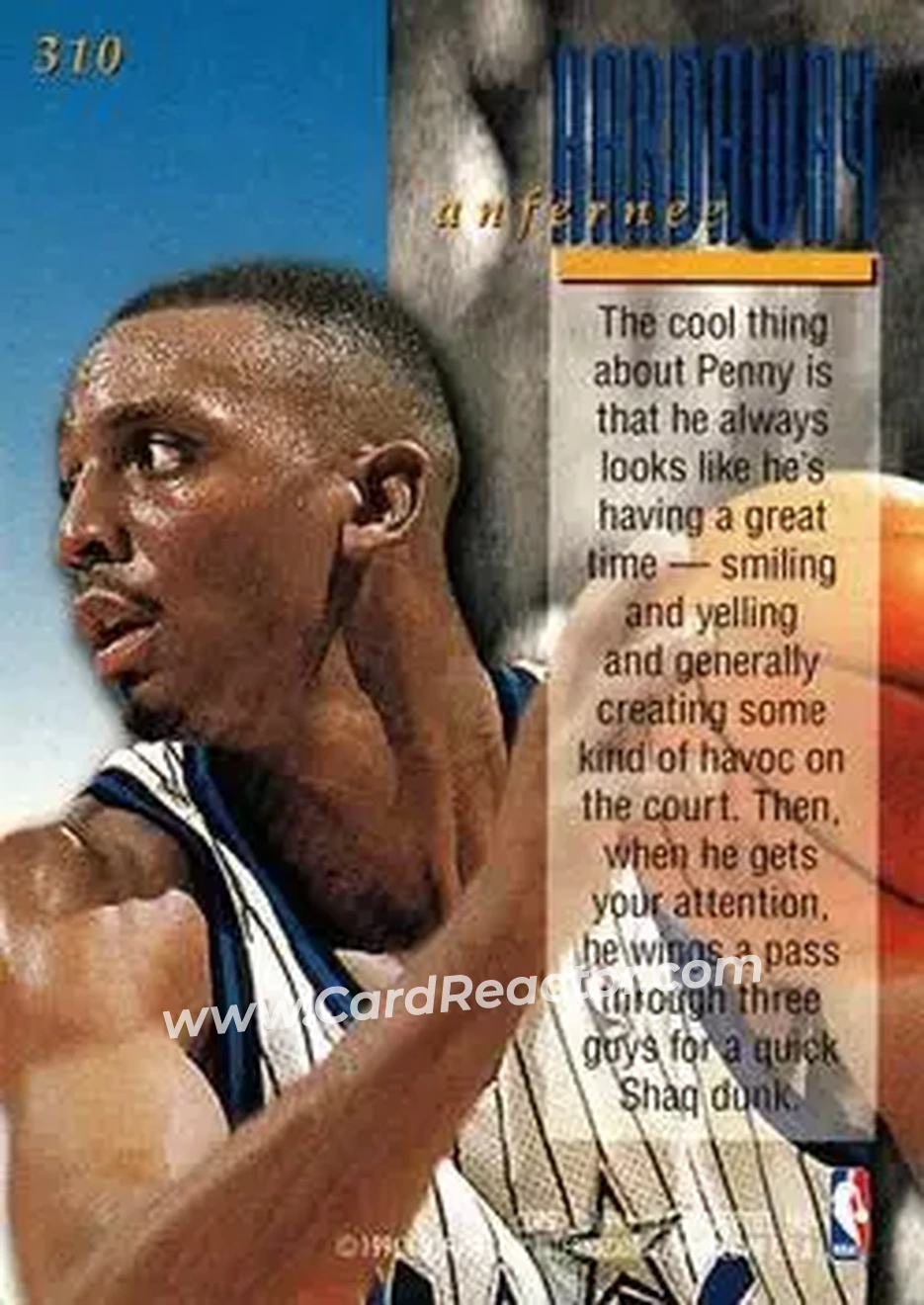 Back of Anfernee Hardaway