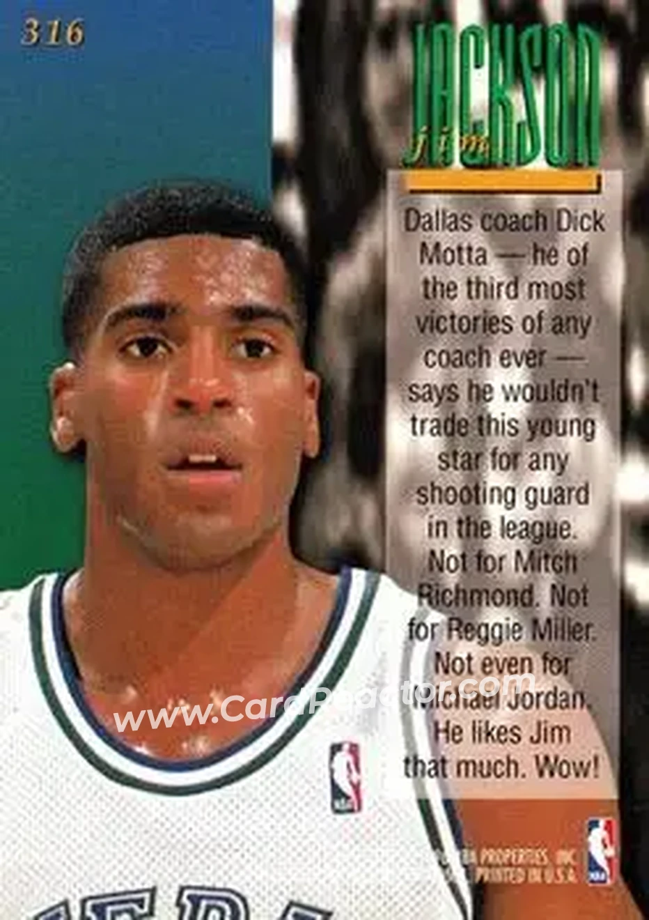 Back of Jim Jackson