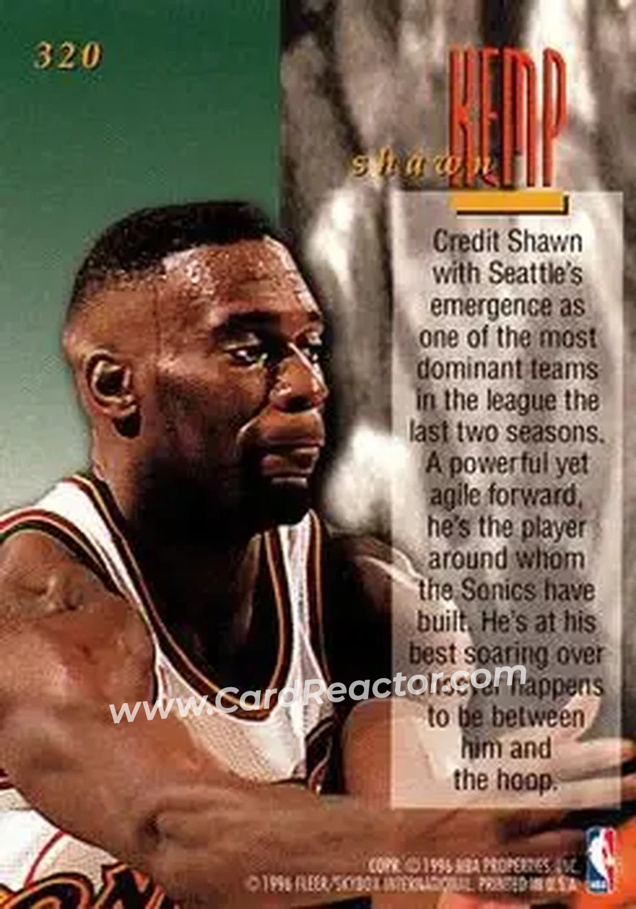 Back of Shawn Kemp