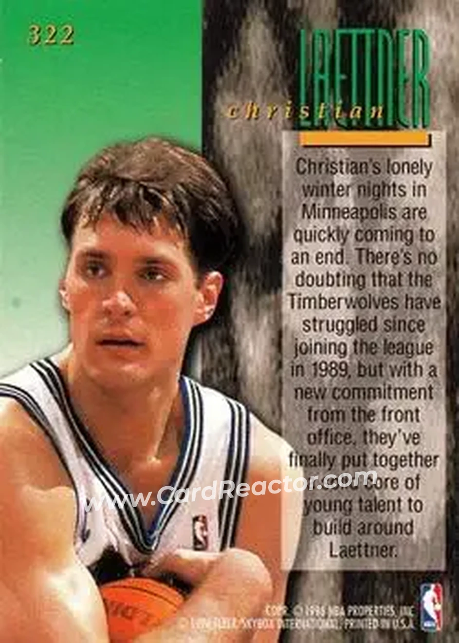 Back of Christian Laettner