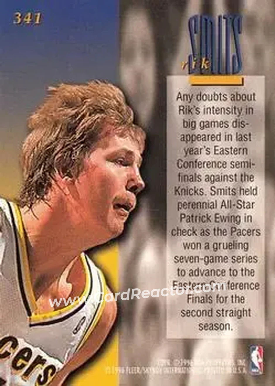 Back of Rik Smits