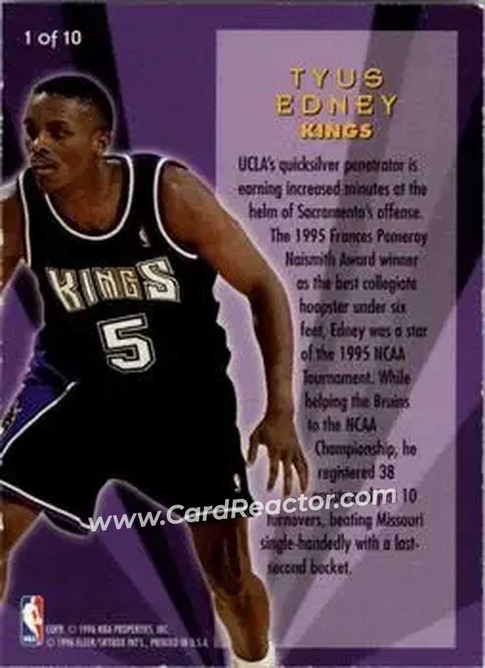 Back of Tyus Edney