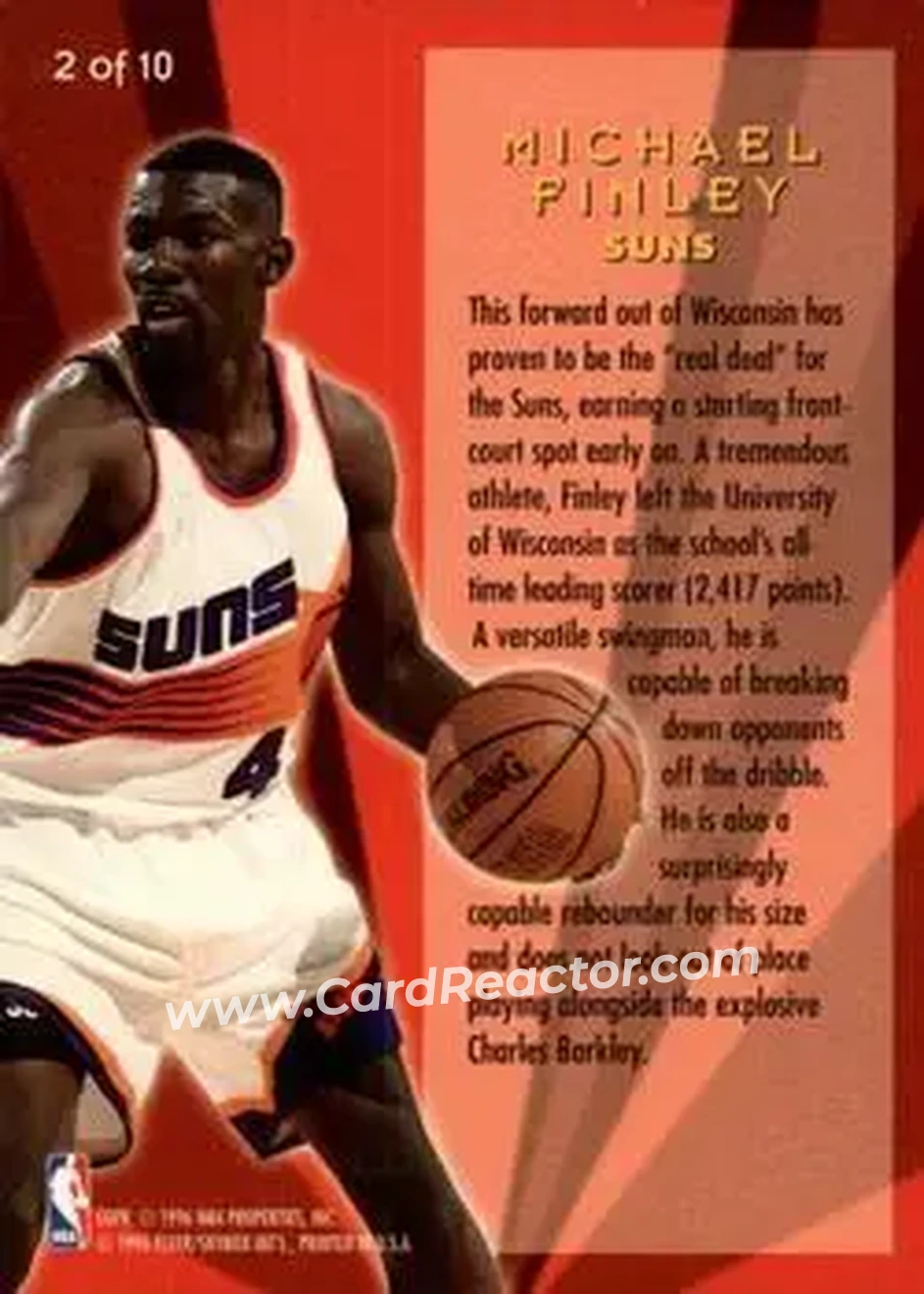 Back of Michael Finley