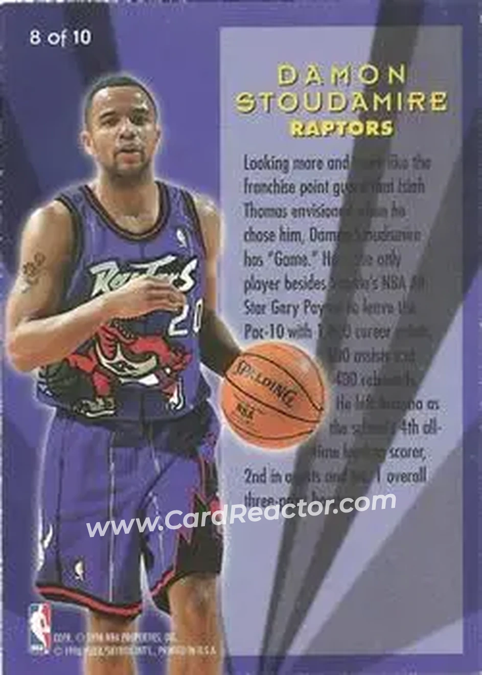 Back of Damon Stoudamire