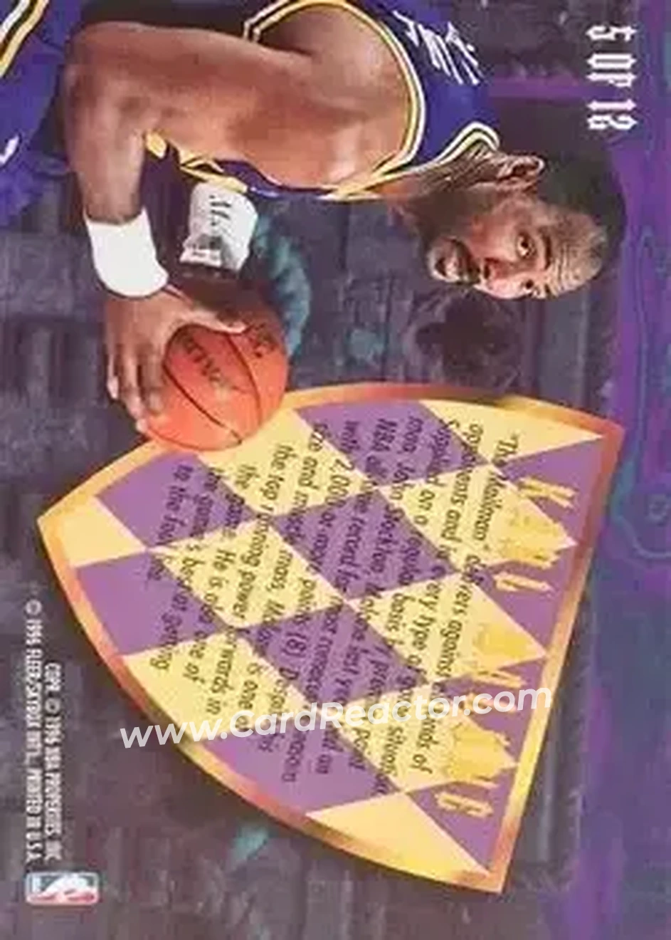 Back of Karl Malone
