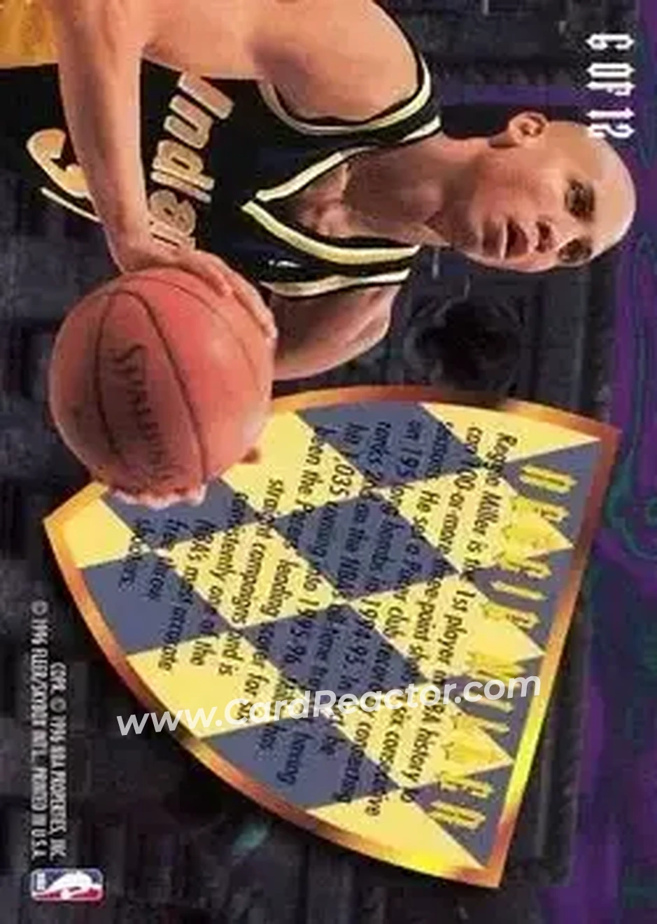 Back of Reggie Miller