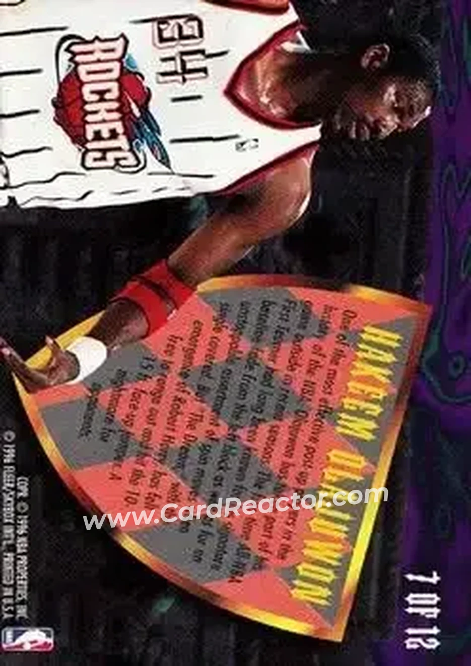 Back of Hakeem Olajuwon