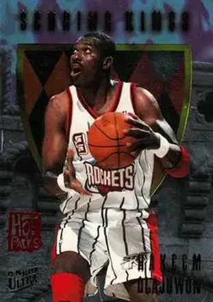 1995-96 Ultra #7 Scoring Kings Hot Packs Hakeem Olajuwon
