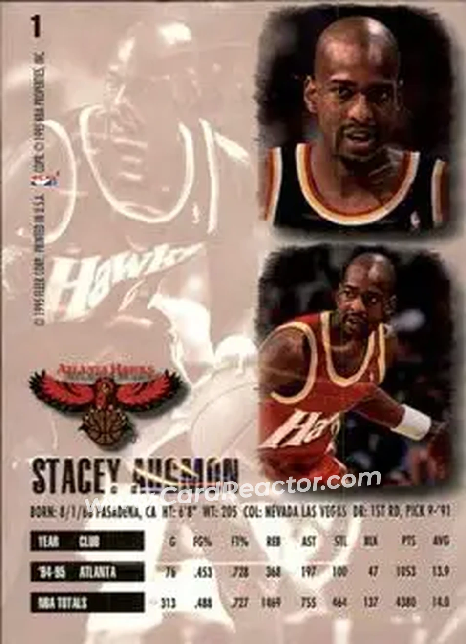 Back of Stacey Augmon