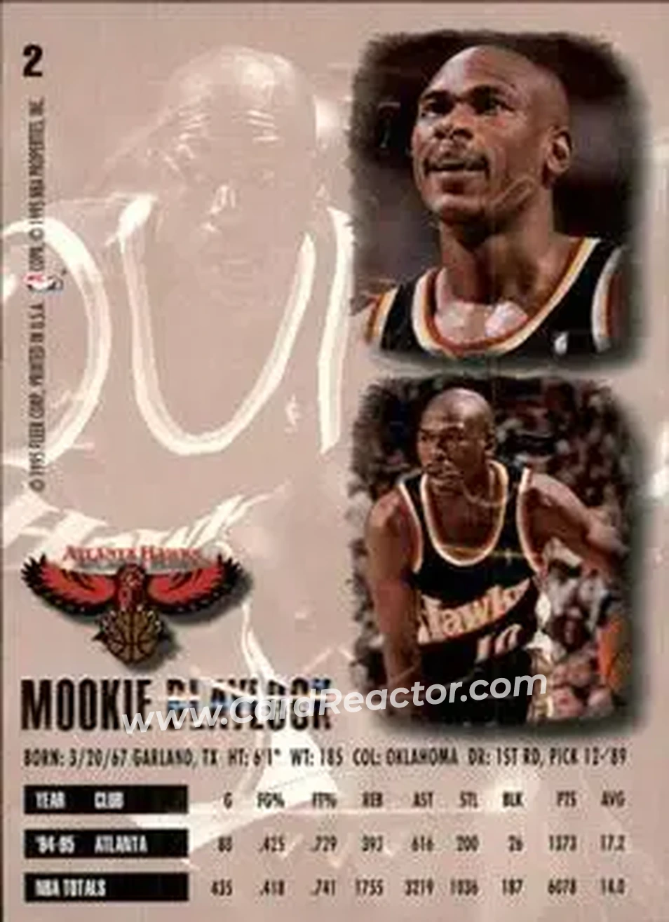 Back of Mookie Blaylock