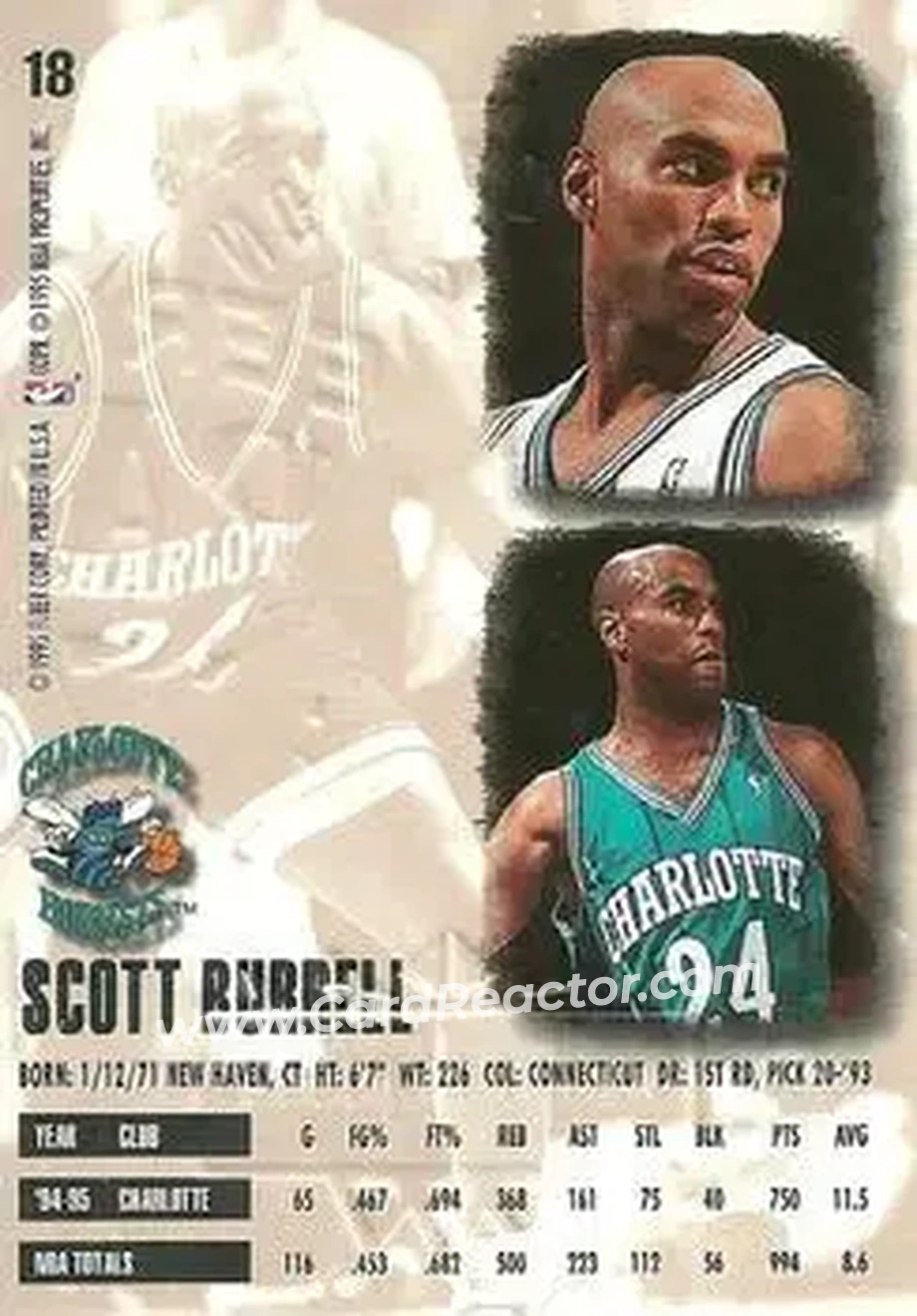 Back of Scott Burrell