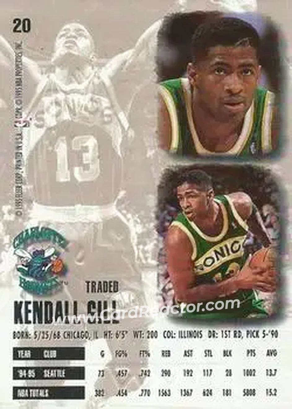 Back of Kendall Gill