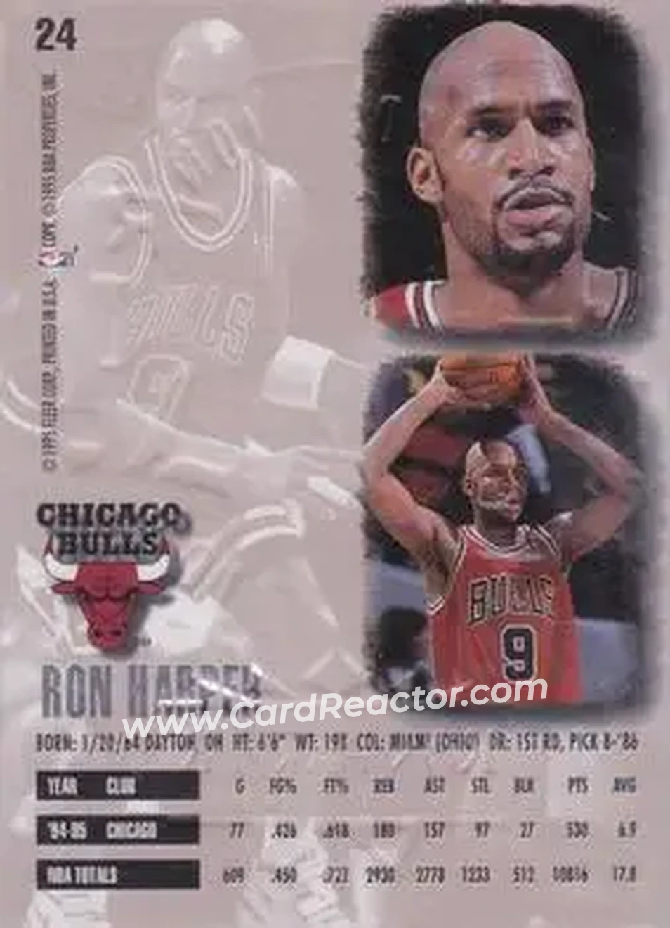 Back of Ron Harper