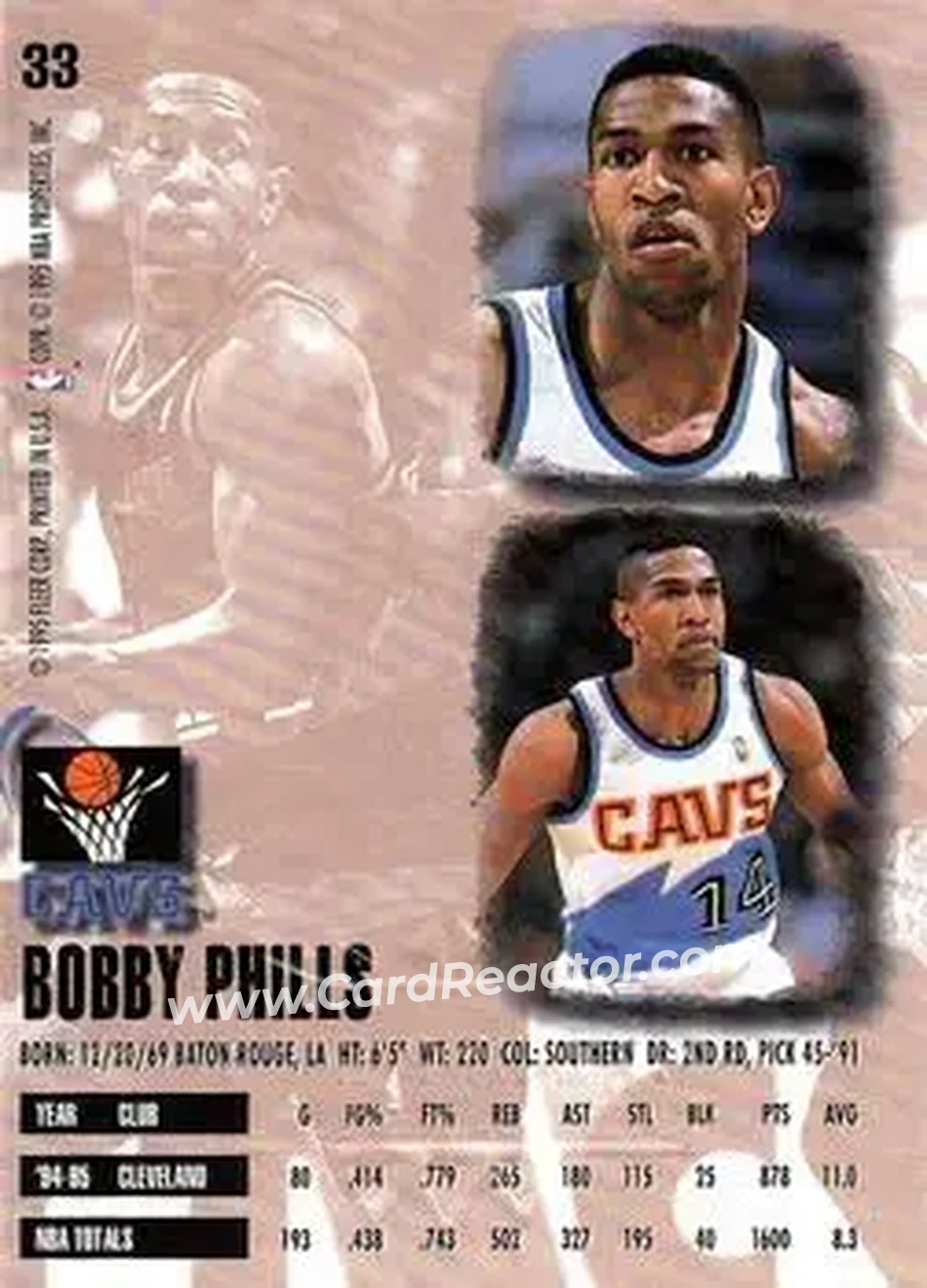 Back of Bobby Phills