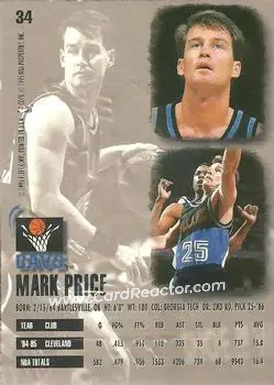 Back of Mark Price