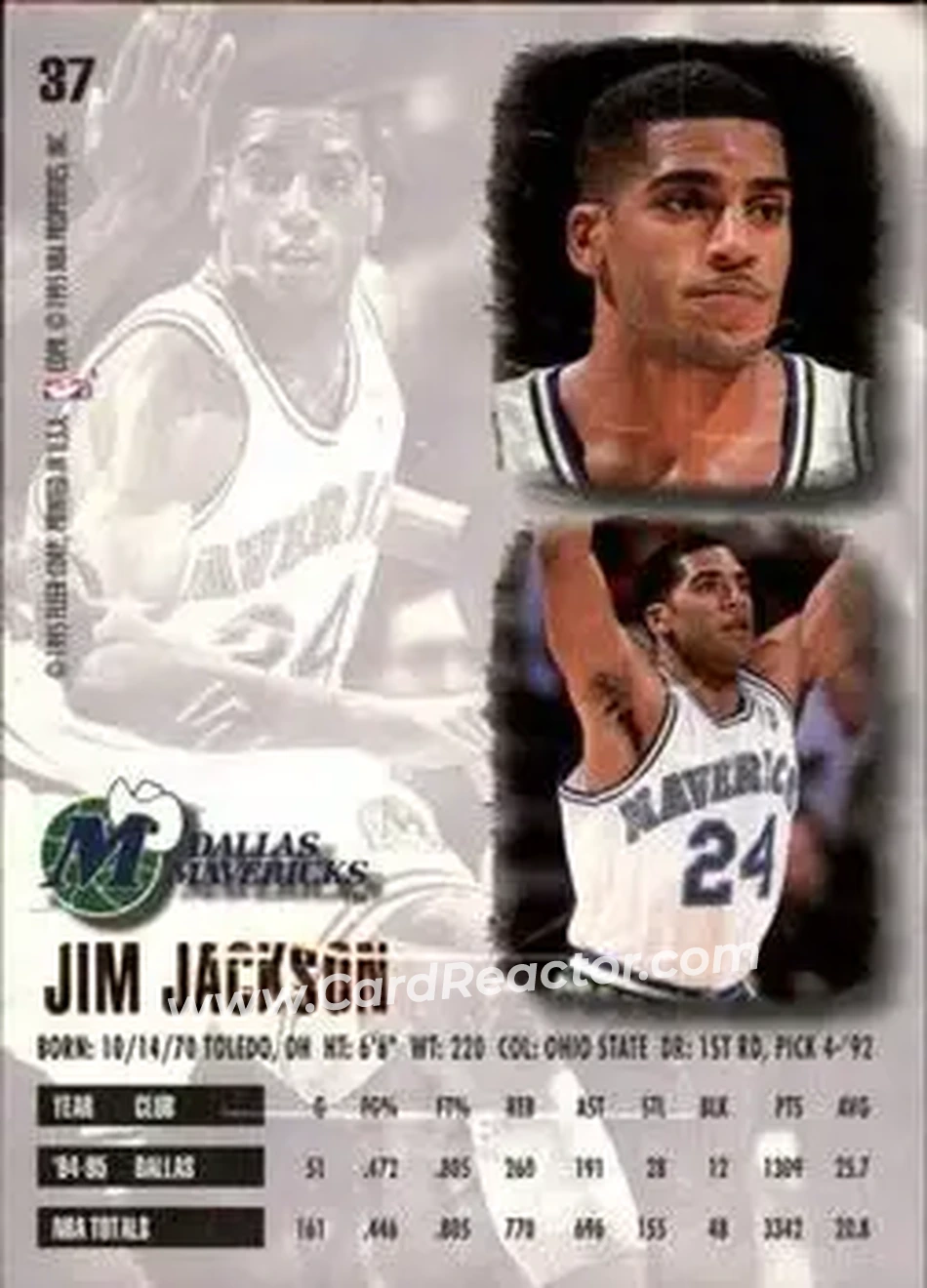 Back of Jim Jackson