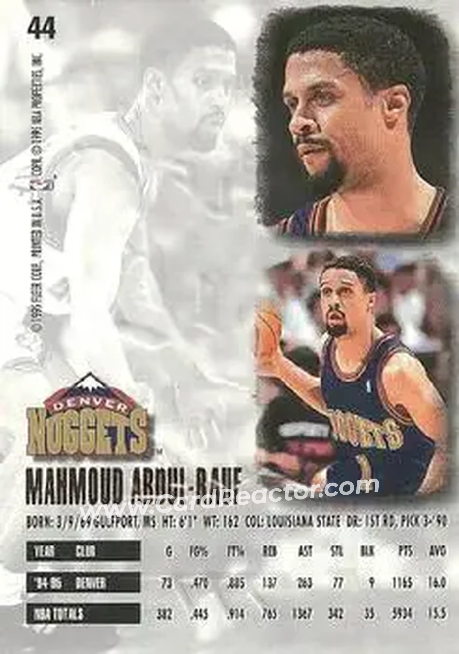 Back of Mahmoud Abdul-Rauf
