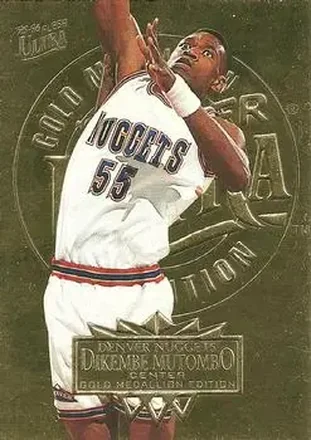 1995-96 Ultra #45 Gold Medallion Dikembe Mutombo