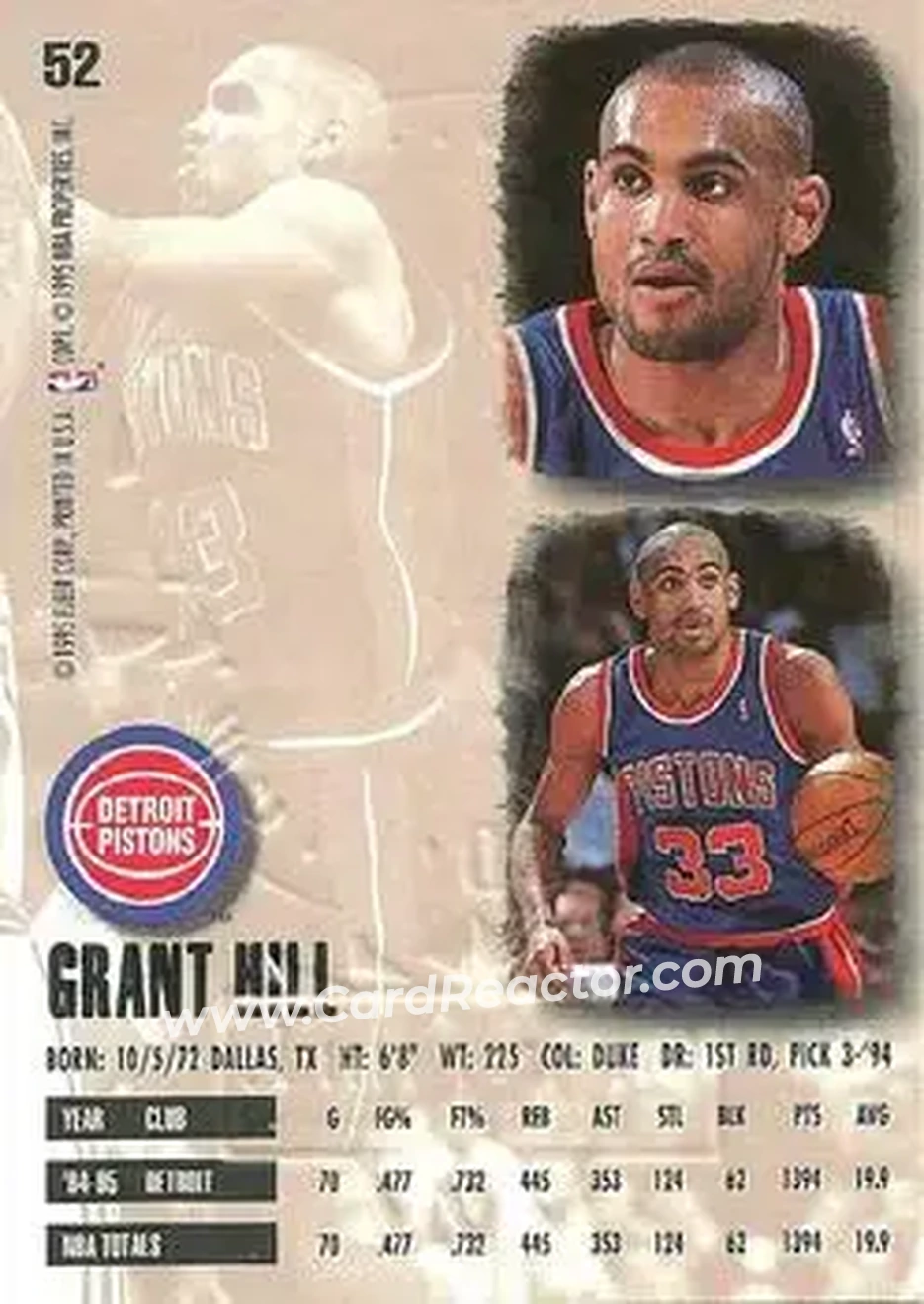 Back of Grant Hill