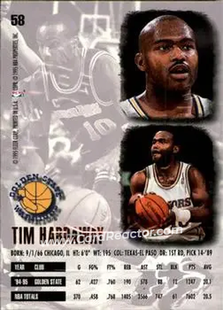 Back of Tim Hardaway