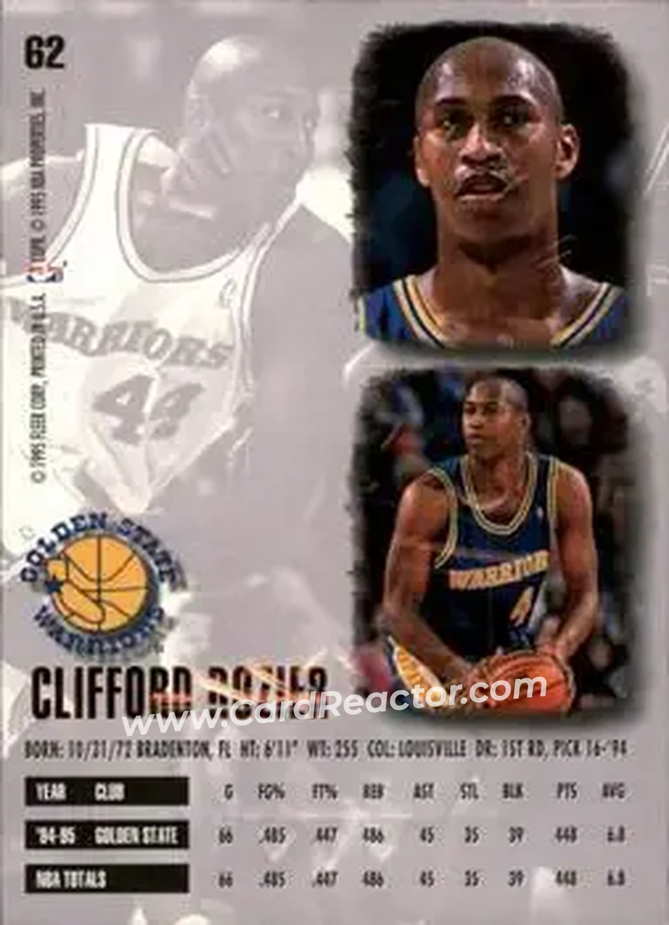 Back of Clifford Rozier