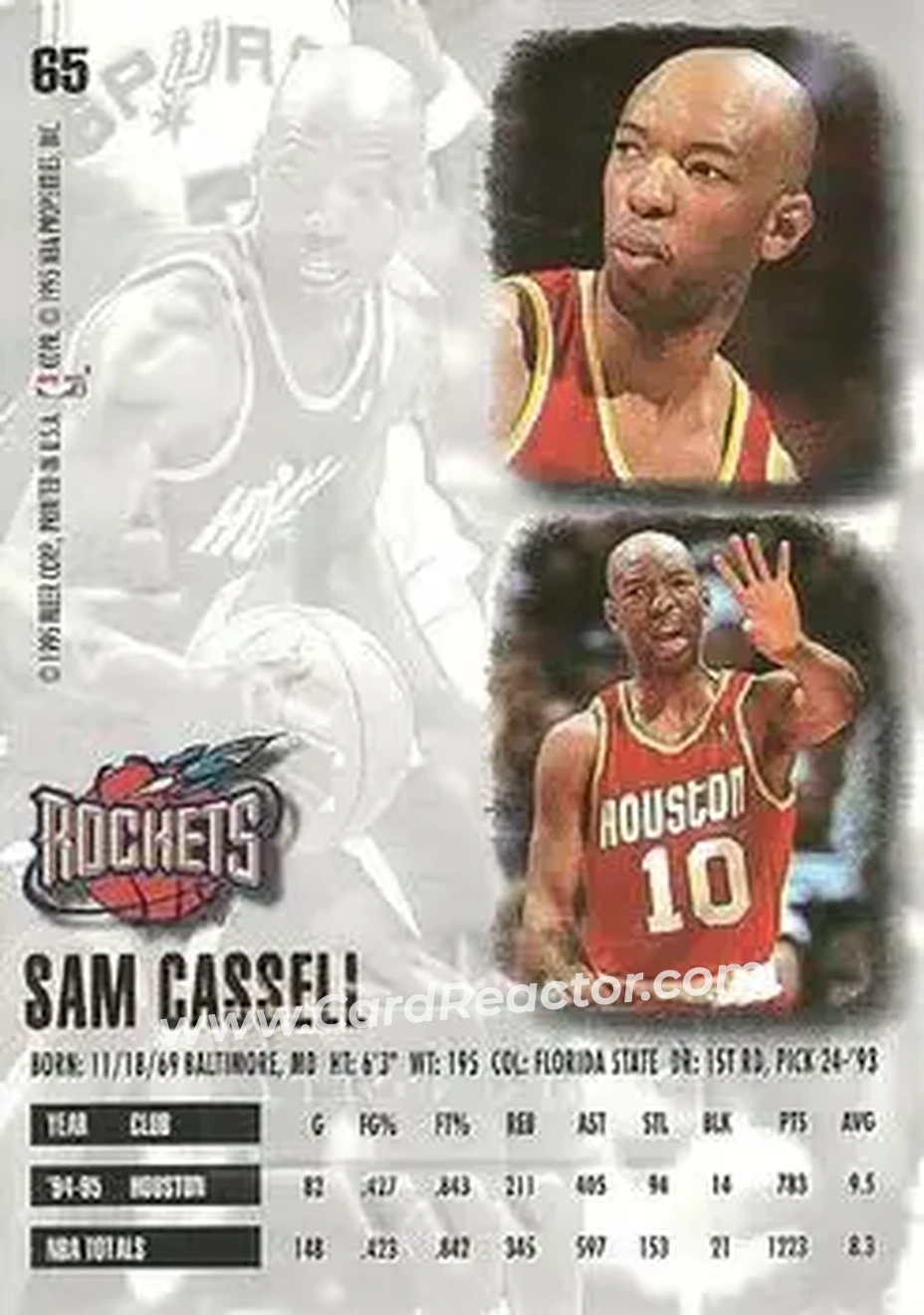 Back of Sam Cassell