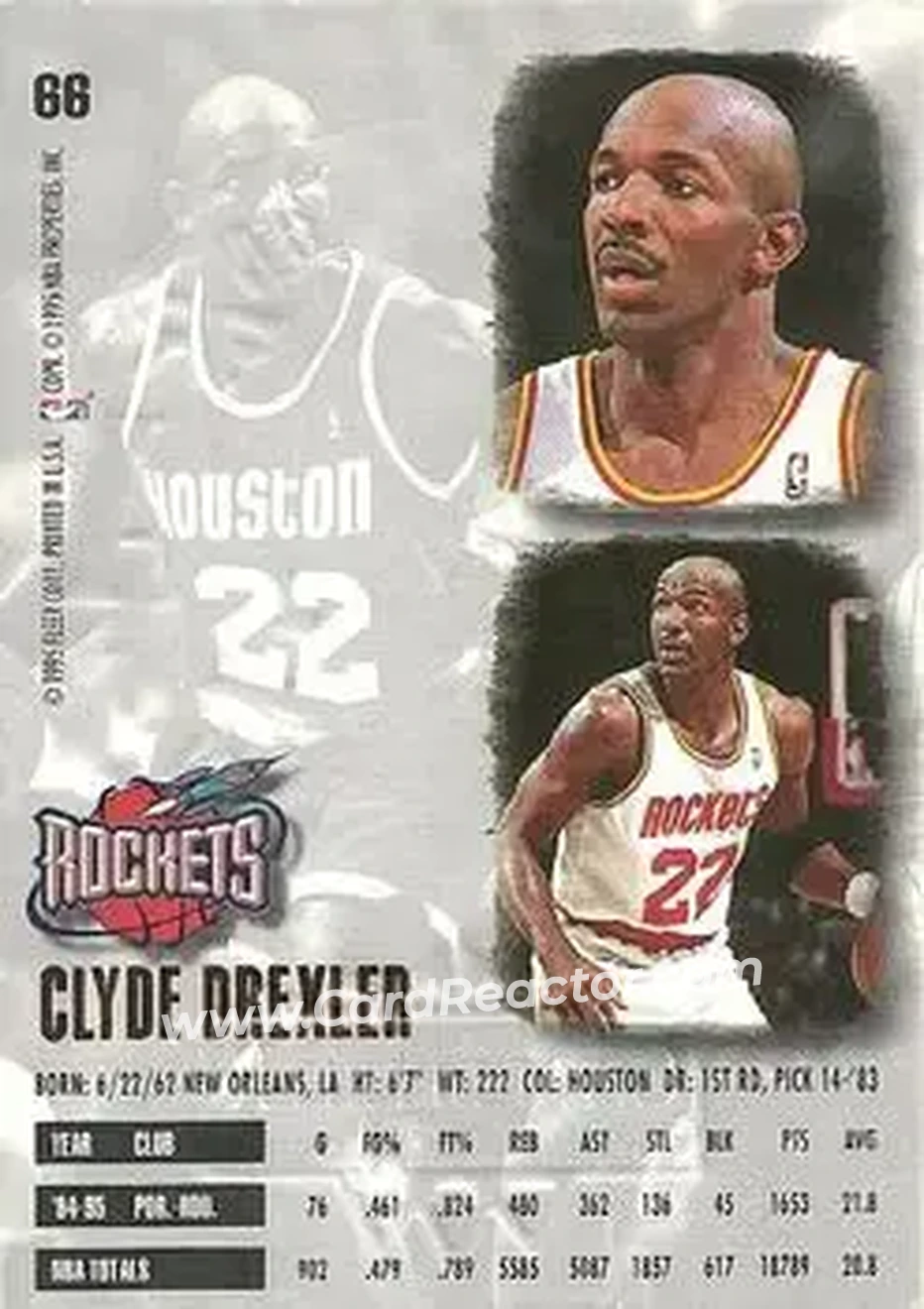 Back of Clyde Drexler