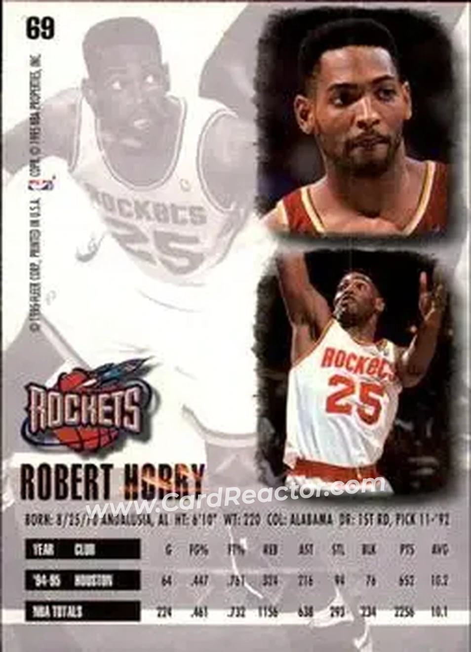 Back of Robert Horry