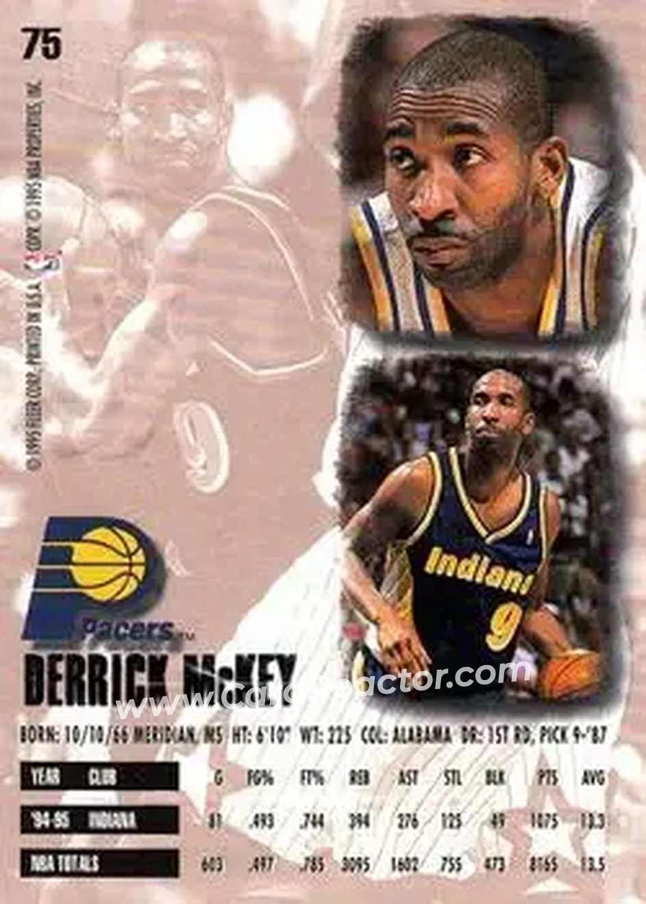 Back of Derrick McKey