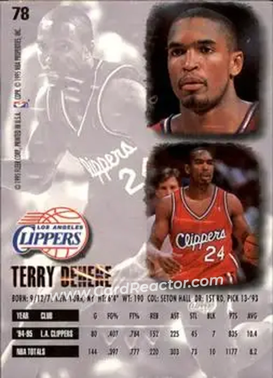 Back of Terry Dehere