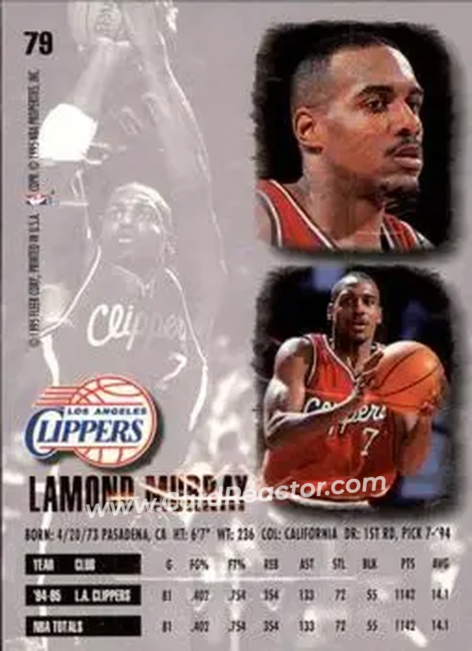 Back of Lamond Murray