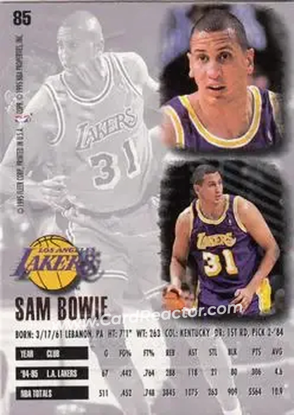Back of Sam Bowie