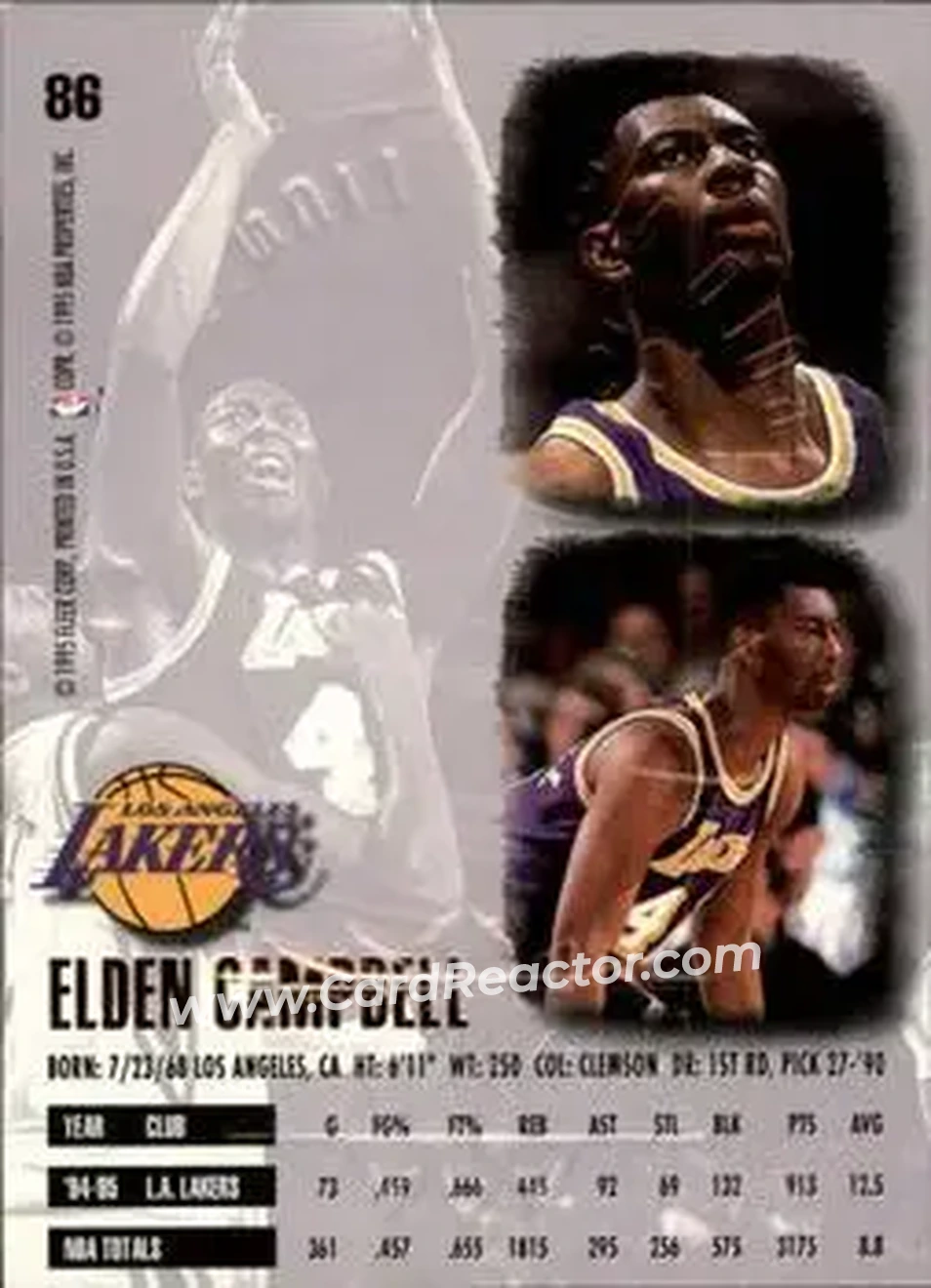 Back of Elden Campbell