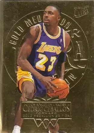 1995-96 Ultra #87 Gold Medallion Cedric Ceballos