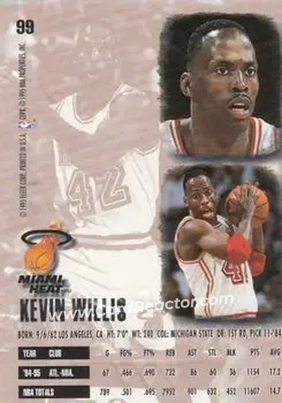 Back of Kevin Willis