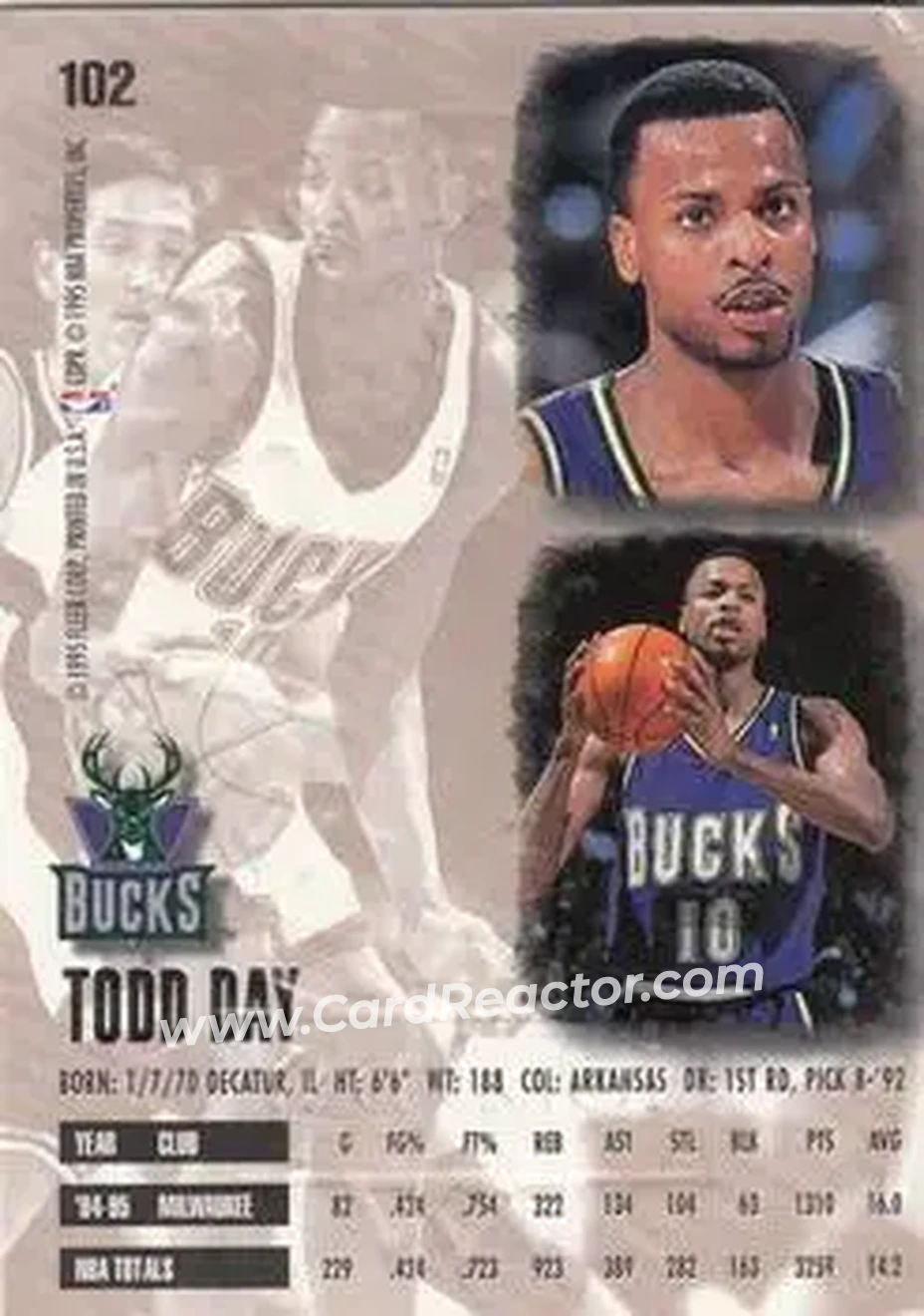 Back of Todd Day