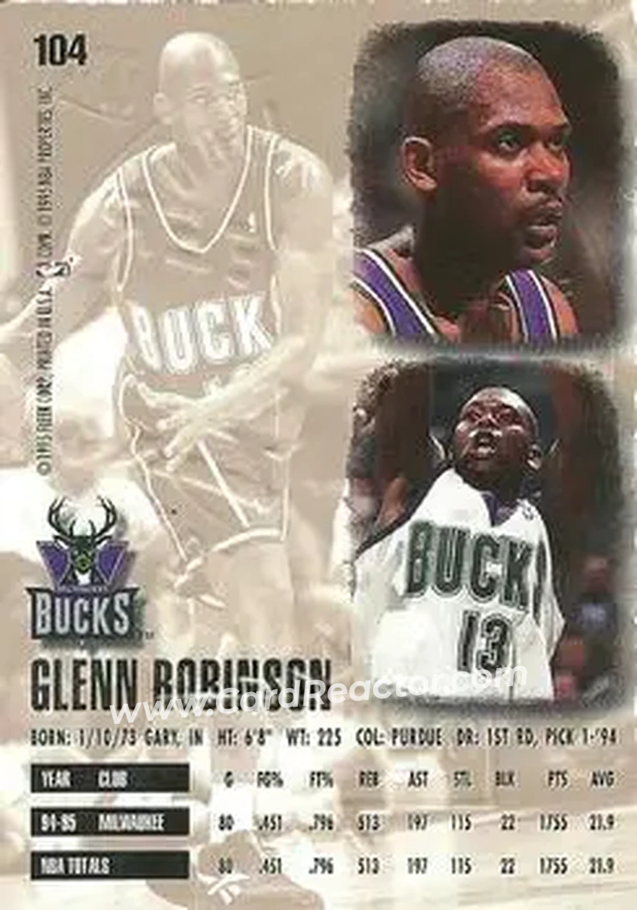 Back of Glenn Robinson