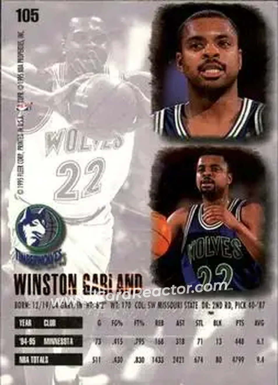 Back of Winston Garland