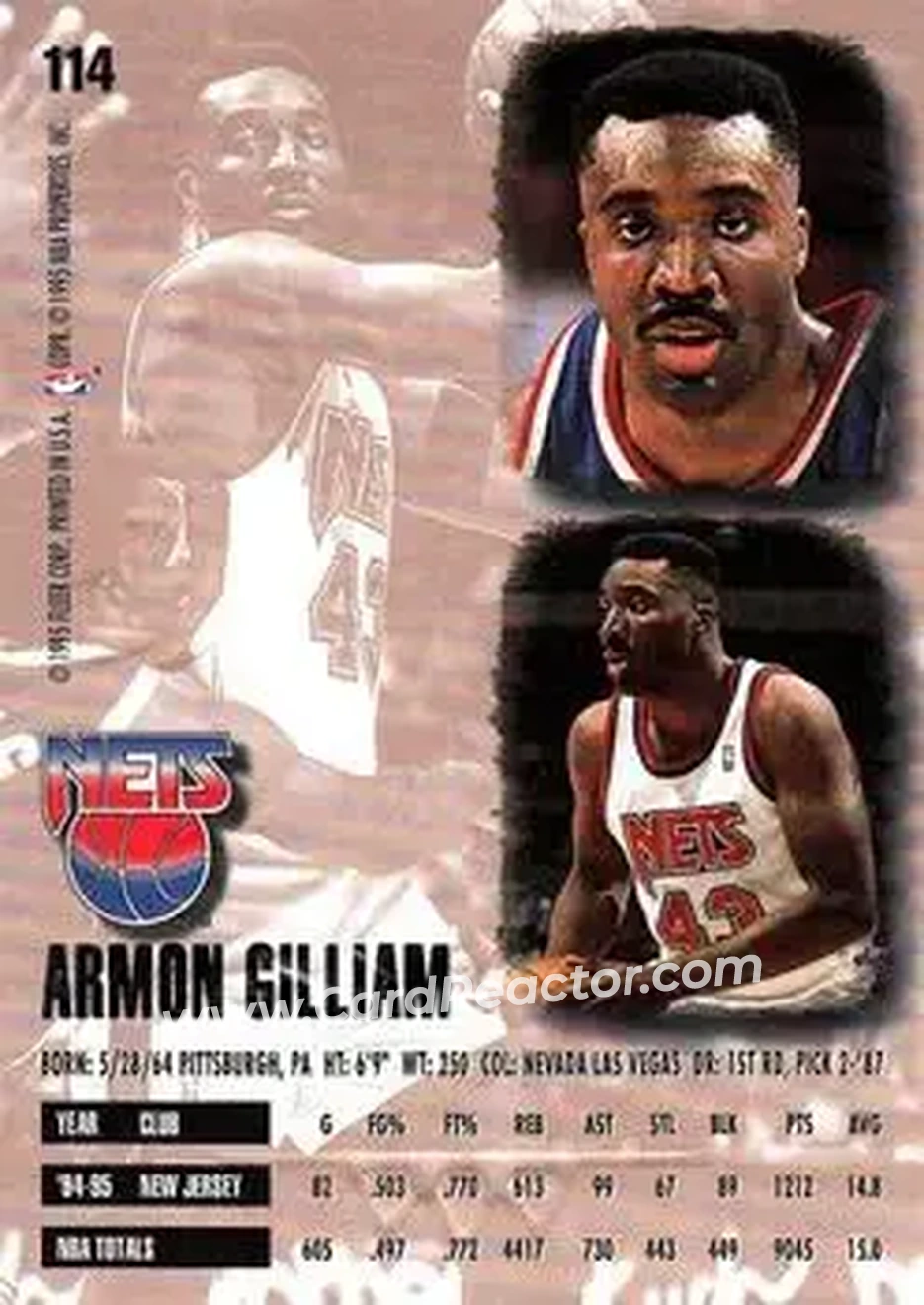 Back of Armon Gilliam