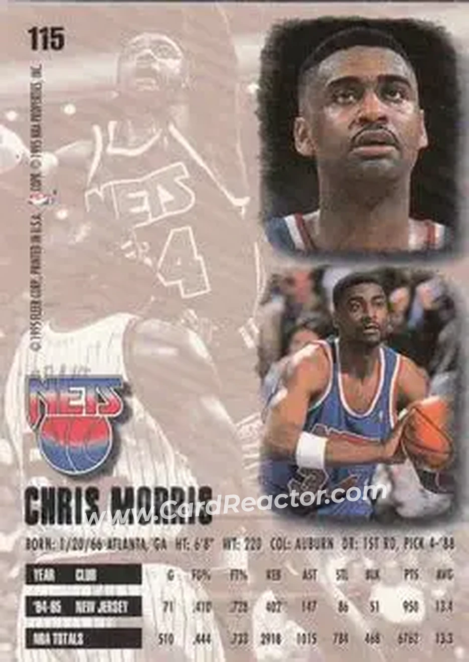 Back of Chris Morris