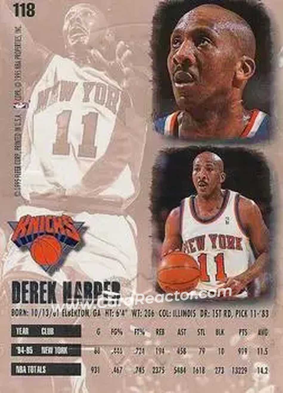Back of Derek Harper