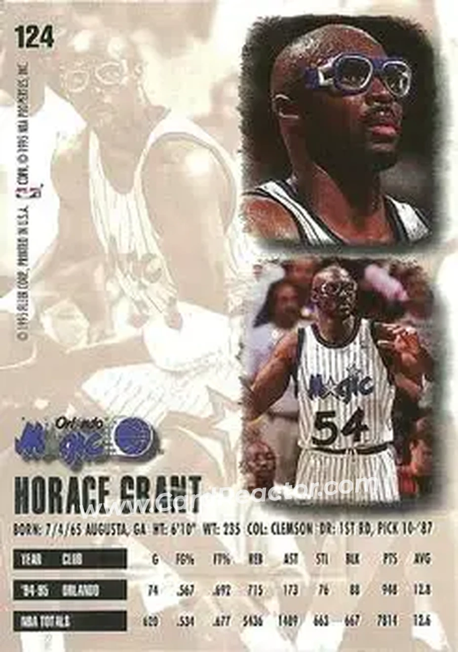 Back of Horace Grant