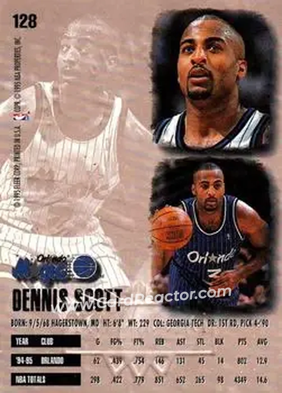 Back of Dennis Scott