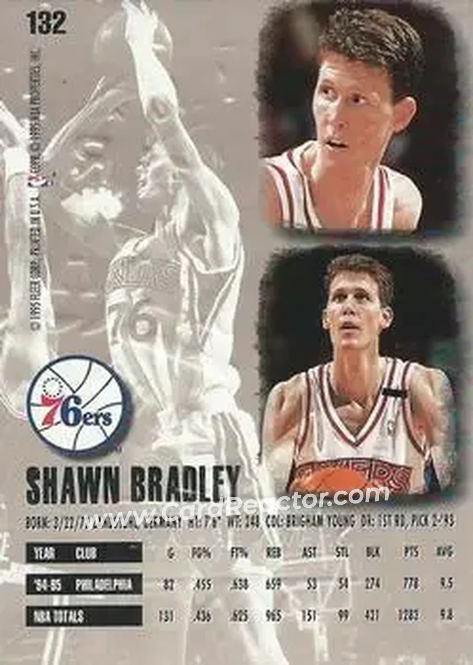 Back of Shawn Bradley